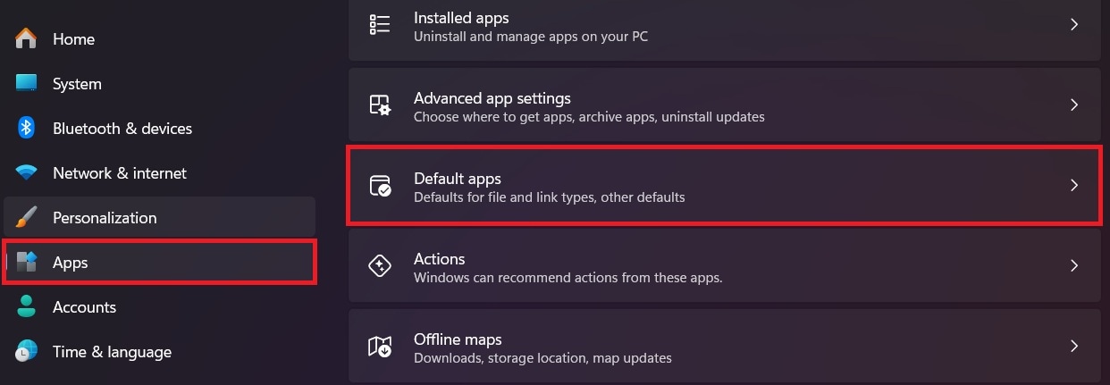 windows 11 default apps